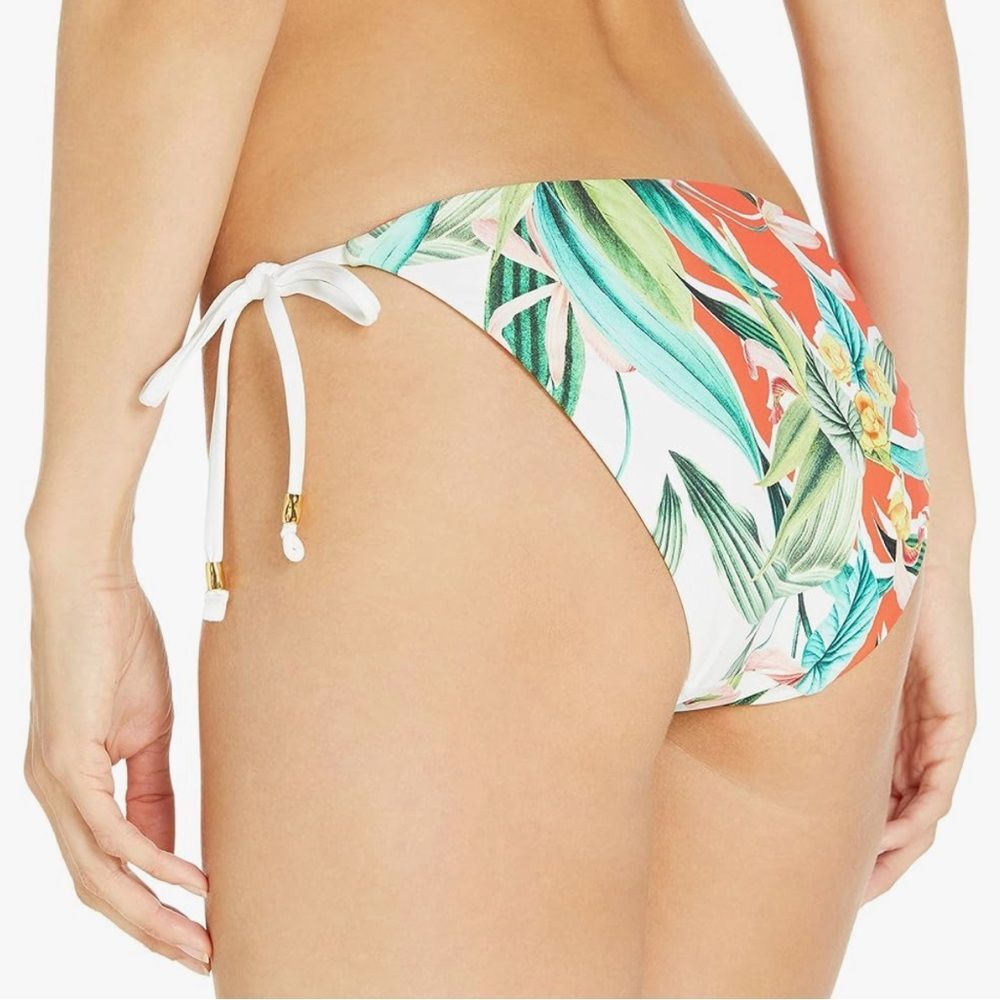 NWT Trina Turk Costa De Prata Side Tie Hipster Reversible Bikini Swim Bottom 12 - Picture 2 of 9